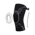 thumbnail image 2 of Sports Compression Knee Sleeve with Shock Absorbing Silicone Cushion, Adjustable Dial Knee Brace for Outdoor Running Cycling Fitness Training, 2 of 4