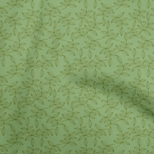 oneOone Georgette Viscose Light Green Fabric Asian Block Sewing Material Print Fabric By The Yard 42 Inch Wide