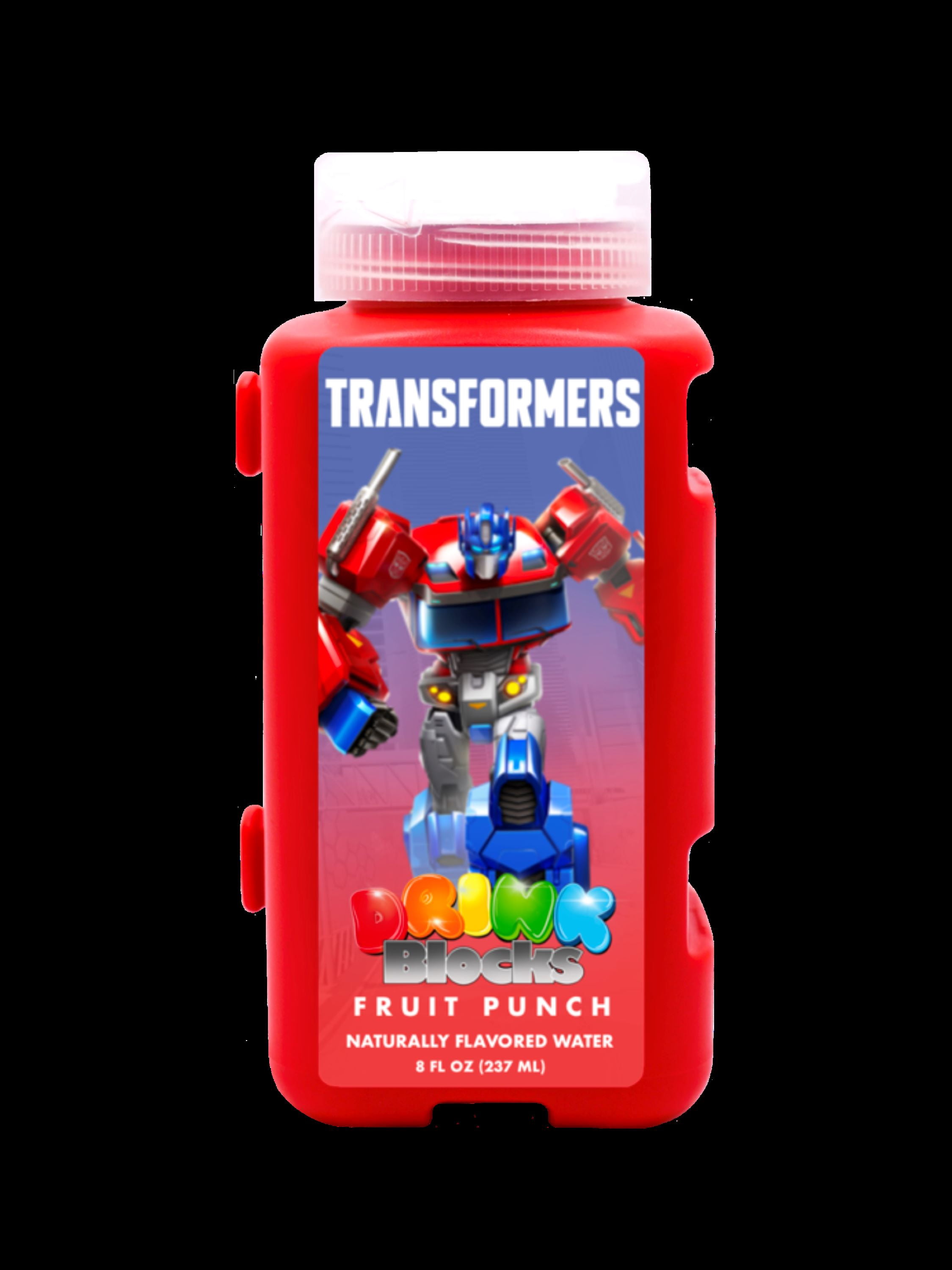 Drink Blocks Fruit Punch Naturally Flavored Water, 8 oz Bottle