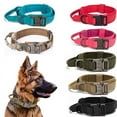 thumbnail image 2 of Pet Dog Collar Leash Set Nylon Material Durable Dog Collar Reflective Leash Pet Tactical Training Dog Collar Large Dog Leash Set, 2 of 10