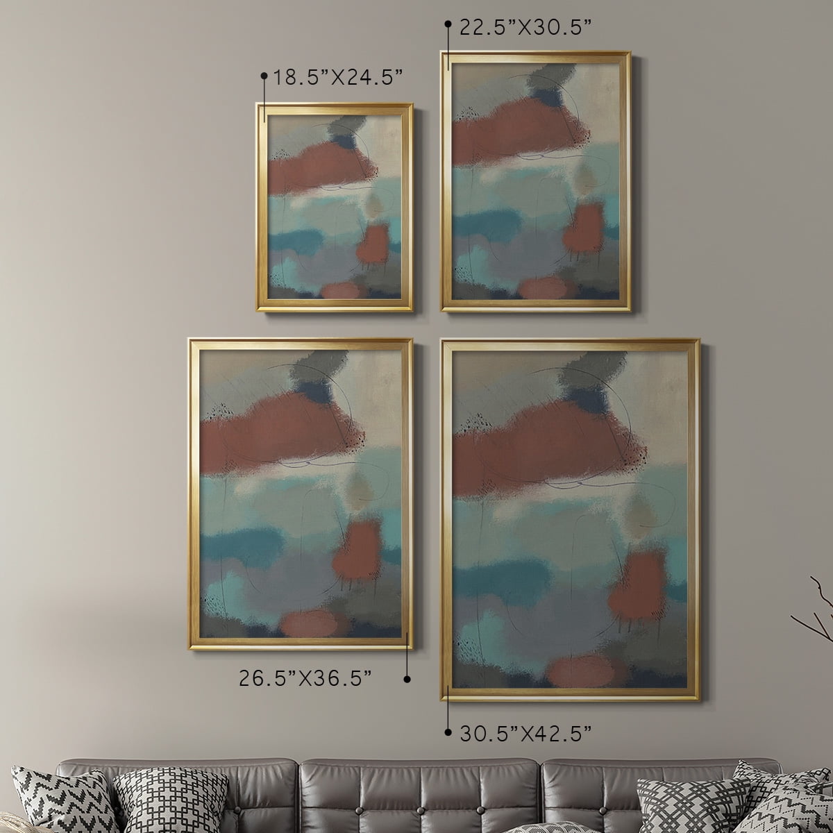 Floating By II Premium Framed Print, in Gold, Black, or Silver - Ready to Hang