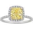 thumbnail image 1 of Bague en Pierre Précieuse Carrée Incrustée Super Éclat Bague en Pierre Précieuse Classique pour Femme, 1 of 1