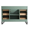 thumbnail image 4 of Fine Fixtures Opulence Collection 48 in. W x 20 in. D x 33 in. H Bathroom Vanity in Mint Green with Black Marble Sintered Stone Sink - Black hardware, 4 of 7