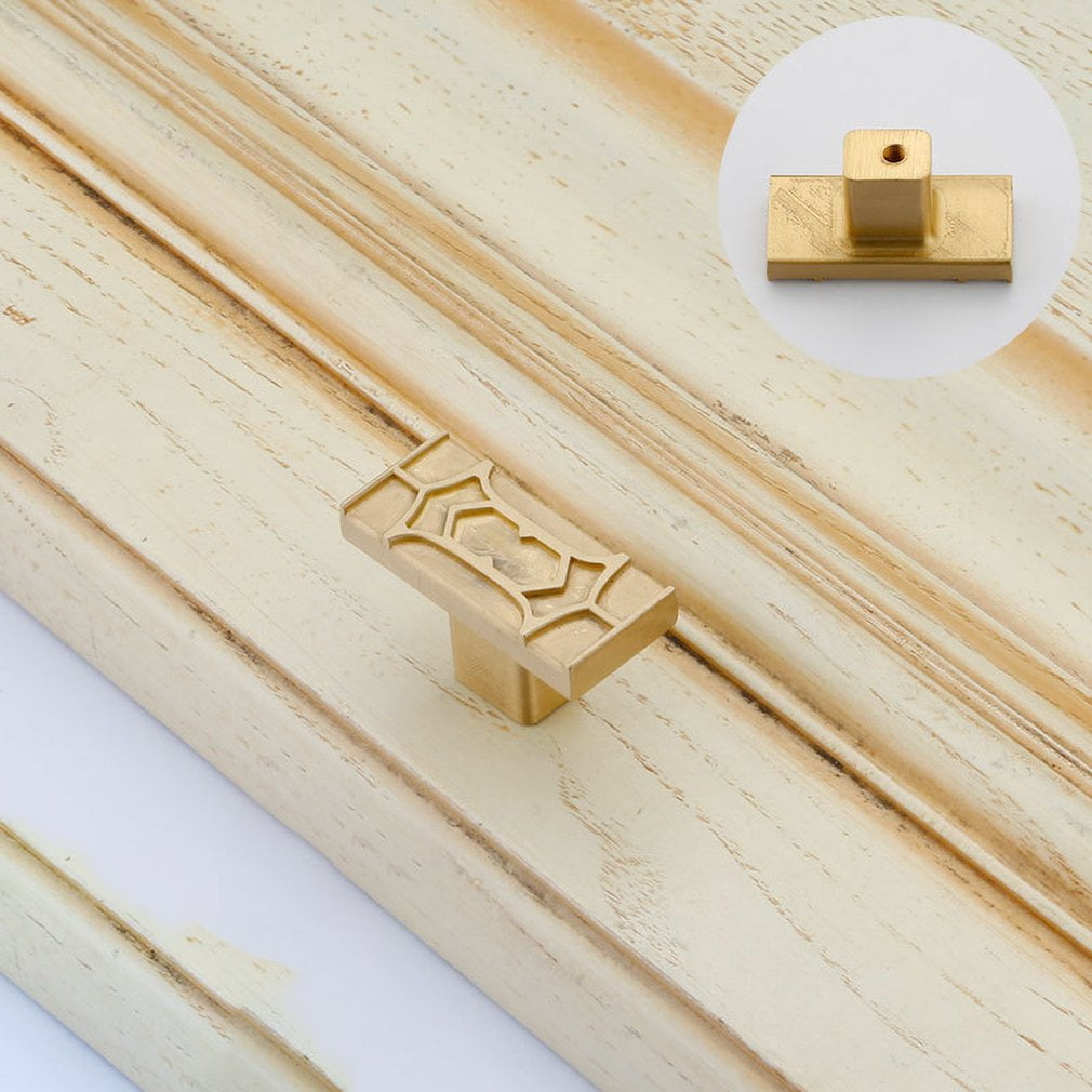 Classical Copper Door Handles Wardrobe Drawer Pull Kitchen Handles for Furniture Handles