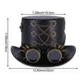 thumbnail image 2 of Jiibva Unisex Steampunk Top Hat Halloween clothing Hat Vintage Accessories For Themed Parties Party Gathering, 2 of 7