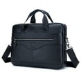 thumbnail image 3 of BULLCAPTAIN Crossbody Shoulder Bag - Genuine Leather Messenger Bag for Office and School, 3 of 7