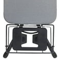 thumbnail image 5 of Household Essentials Wide Mega Ironing Board 4-Leg, Heat-Resistant Fiber Pad and Cotton Cover, Sleeve Board and Iron Rest with Hanger Bar, Matte Black Frame, Grey Cover, 5 of 13