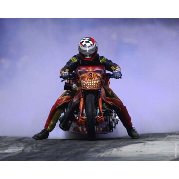 Searchlight GP Motorcycle Drag VII Glossy Poster