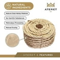 thumbnail image 2 of 3/8 Inch by 100-Feet Sisal Rope I Natural Fiber Twisted Sisal Rope I Multipurpose, Lightweight, Weather-Resistant Rope for Indoor/Outdoor Use, Rugs, Marine, and DIY Projects (24-Pack), 2 of 6