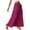 Hot Pink, variant on Diufon Long Skirts for Women Summer Fashion Boho Maxi Skirt A-Line Elastic High Waist Half Dress with Pockets