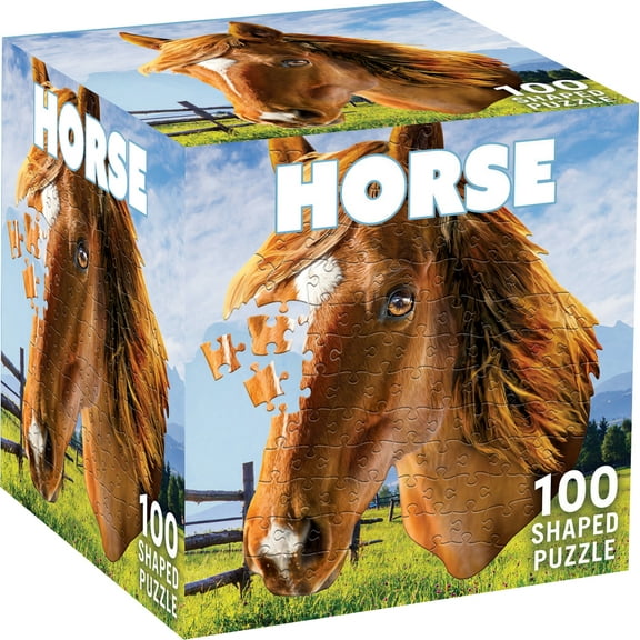 MasterPieces 100 Piece Jigsaw Puzzle - Horse - 10.3"x12.65"