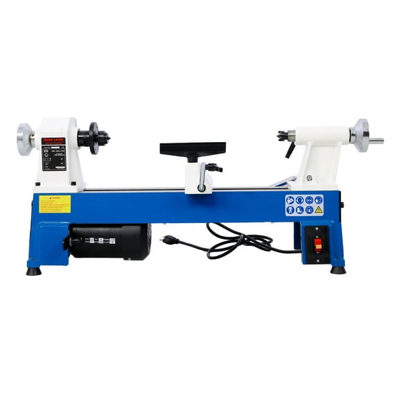 Wood Lathe 10x18 inch 5 Speed Mini Wood Turning Lathe 1/2HP Woodworking Lathe
