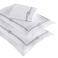 thumbnail image 3 of Superior Moonlawn Embroidered Cotton Duvet Cover Set, King/California King, White/Silver, 3 of 11