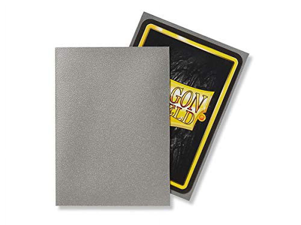 10 Packs Dragon Shield Matte Silver Standard Size 100 ct Card Sleeves Display Case