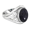 thumbnail image 3 of Blue Sunstone Ring 925 Sterling Silver Handmade Jewelry, 3 of 9