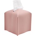 thumbnail image 1 of Tissue Box Cover Holder, Square Modern Decorative Pu Leather Tissue Box Roll Dispenser, 1 of 4