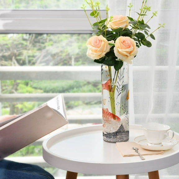 Very Cute Fish Flower Vase Decorative Vases for Flowers Home Decor for Centerpieces Entryway Shelf Living Room