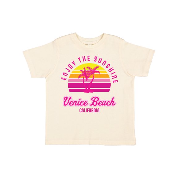 Inktastic Summer Enjoy the Sunshine Venice Beach California in Pink Boys or Girls Toddler T-Shirt