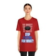 thumbnail image 2 of DJH Apparel | Stop Playing For What? ICE HOCKEY Sports Unisex Tee, 2 of 5