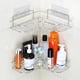 thumbnail image 4 of Injueey Estante adhesivo de esquina de ducha sin perforación para montaje en pared, organizador de baño, soporte de accesorios, estante cosmético de Juegos de accesorios de baño Injueey HA7808-00B, 4 of 6