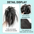 thumbnail image 3 of Dengmore Ponytail For Hair Extension, Hair Part With Elastic Large Duvet Hair Part, Bridal Hairstyles Wavy Messy Bun Hair Parts Natural Looking Wigs for Daily Party, 3 of 6