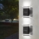 thumbnail image 1 of Luces para Cercas, Apliques Led, Exteriores Ip65, Paquete de 2 Lámparas de Pared para Patio Trasero, Jardín, Garaje y Camino., 1 of 7