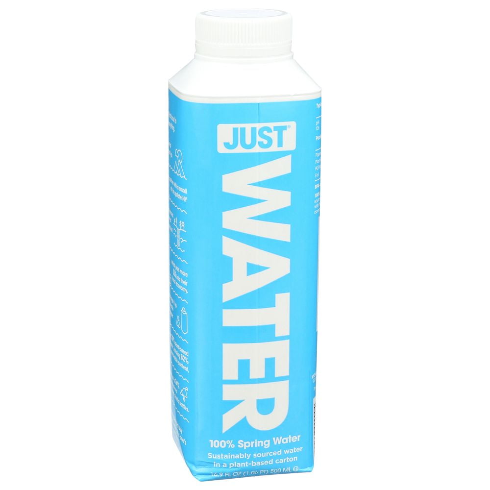 Just Water 100 Percent Bottled Spring Water, 500 Milliliter -- 12 per Case.