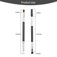 thumbnail image 2 of Dinheiro - Juego de 2 brochas para delineador de ojos en ángulo de doble punta, herramienta de delineador de ojos en gel, corrector de ojos y esponja debajo de los ojos, brochas de maquillaje, 2 of 6