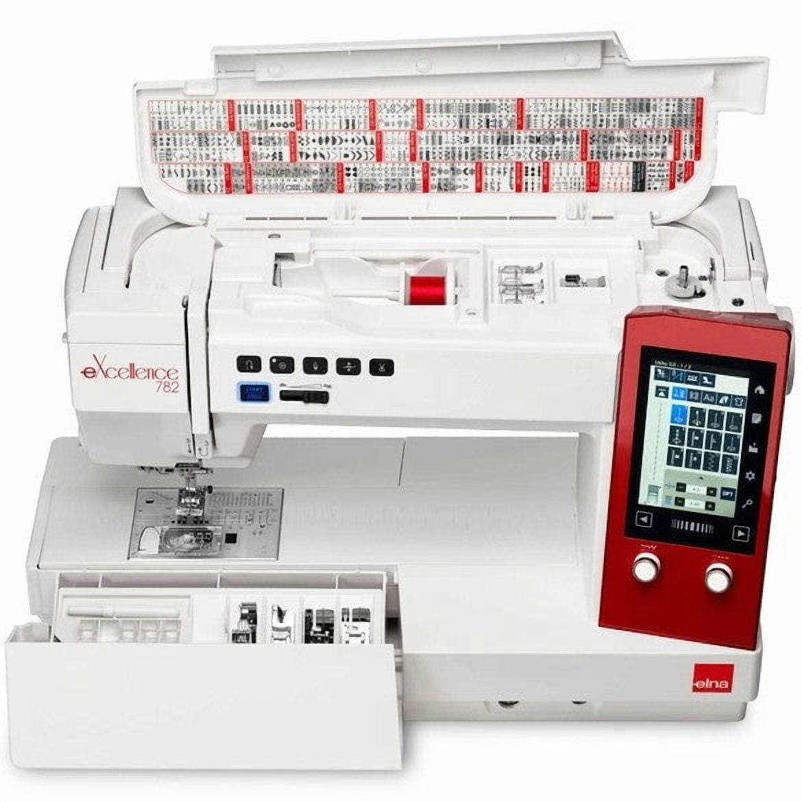 elna eXcellence 782 Computerized Sewing Machine with Accurate Stitch Regulator Equivalent to Janome MC9480QCP
