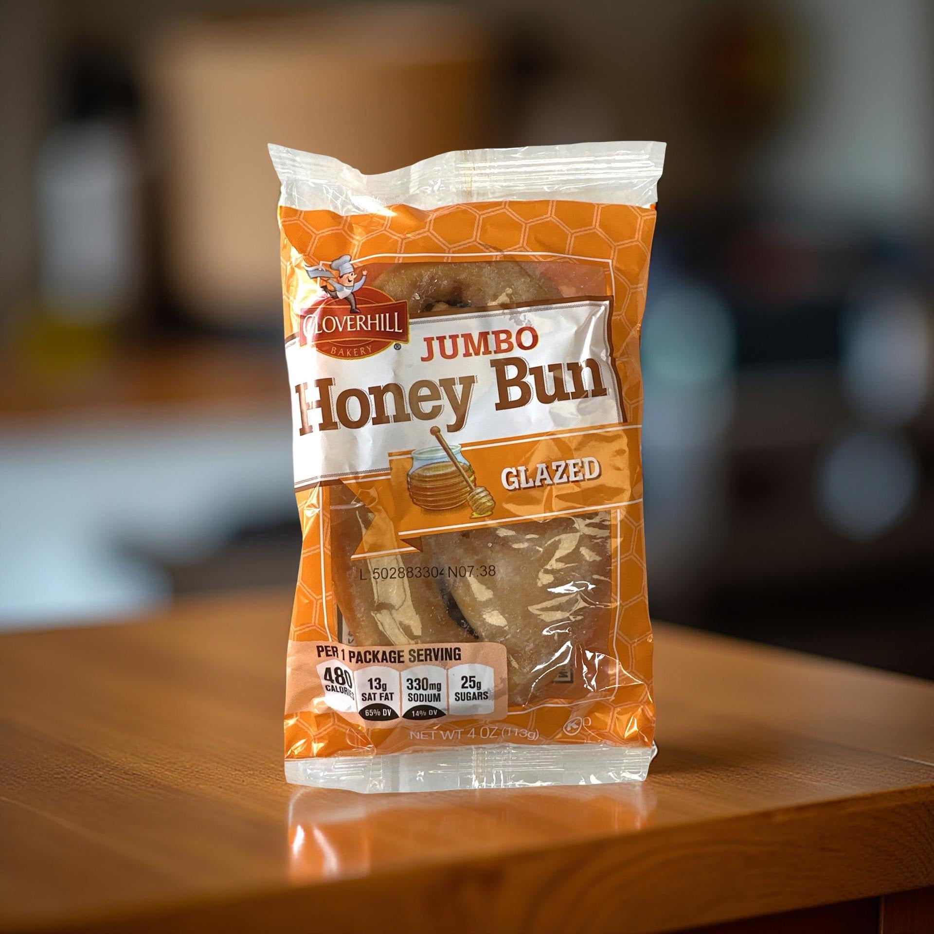 (3 pack) Cloverhill Jumbo Glazed Honeybuns | Individually Packaged | 12 Pack