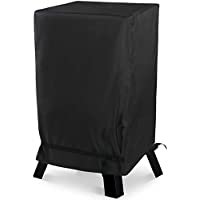 Masterbuilt Electric Smoker Cover 30 inch Heavy Duty Waterproof Vertical Smoker Cover for Outdoor Square Grill Smoker, Black(Black)