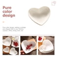 thumbnail image 2 of WRITWAA Heart Shaped Ceramic Dish White Elegant Home Use  Valentine's, 2 of 6