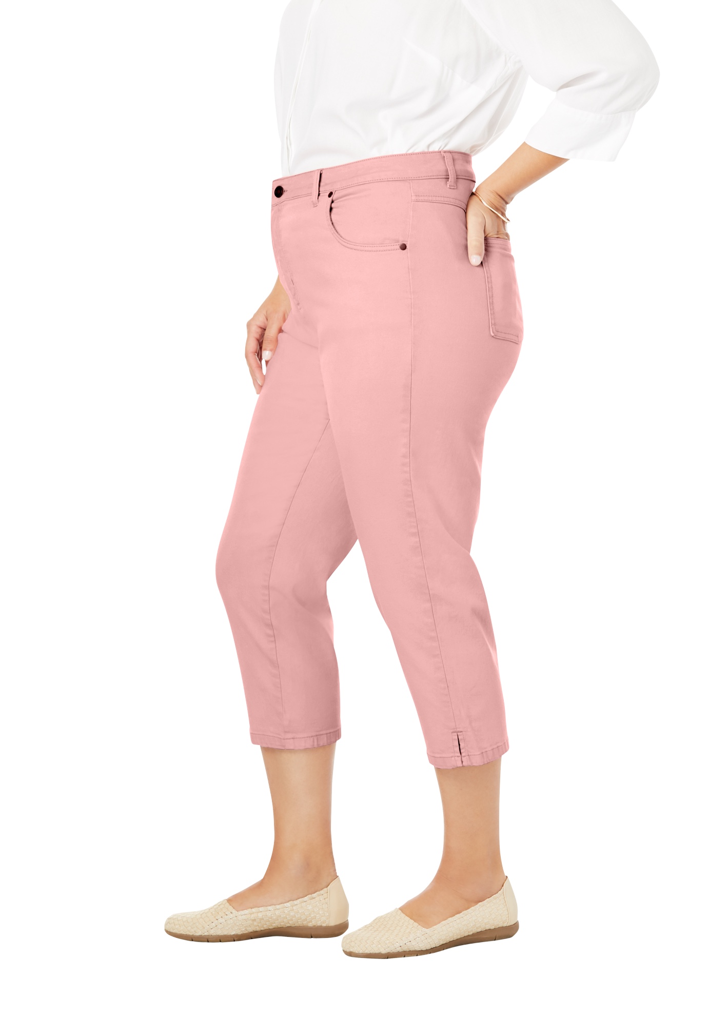 Woman Within Plus Size Capri Stretch Jean Jeans - image 3 of 4