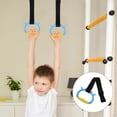 thumbnail image 4 of Kids Gymnastics Rings for Home Exercise Adjustable Straps Indoor Gym Rings for Children Pull Up Rings for Toddler Fitness Training, 4 of 8