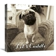 thumbnail image 1 of Global Gallery's 'Wonder Lets Cuddle Sq Script' By Jim Dratfield Stretched Canvas Wall Art, 1 of 4