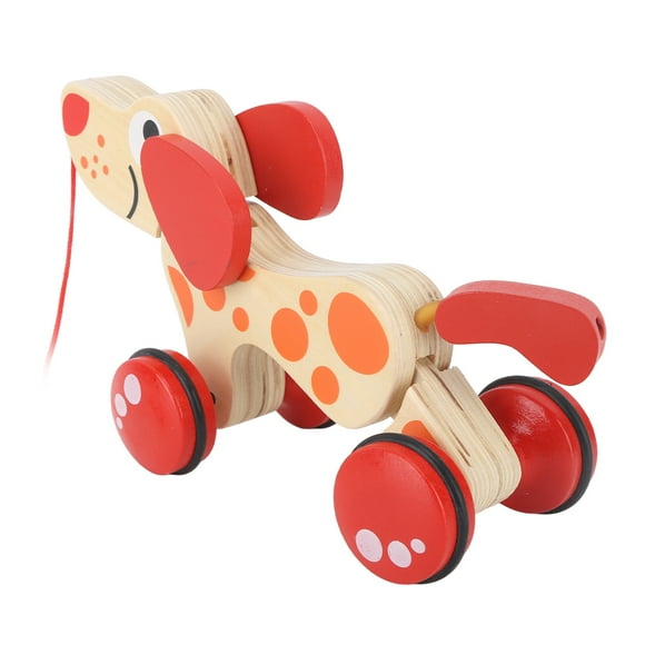 Push Pull Toy Puppy, Croc Toddler Wooden Pull Along Toy Pull Along Walking Toys For Walking Toddlers