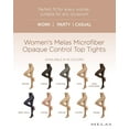 thumbnail image 2 of Melas Women's Melas Microfiber Opaque Control Top Tights - Womens - Female, S-M, Cork, 2 of 12