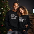 thumbnail image 2 of EcoLoom Uncle Godfather Legend For A Favorite Uncle Family Baptism Long Sleeve Unisex Midweight Crewneck Sweatshirt, 2 of 4