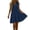 Navy, variant on Horkkom Mini Dresses for Women Summer V Neck Solid Color Sleeveless Dress Beach Vacation Sundresses, S-2XL