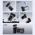 thumbnail image 4 of Aluminum Alloy Street Grip Kit for Action 3/4 / 5 Pro / 6 Series Cameras,Metal Cage Camera Grip Holder with Magnetic Bluetooth Module,One-Touch Shooting,Multi-Port Expansion for Versatility, 4 of 8