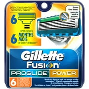 Gillette® Fusion® ProGlide® Power Razor Cartridges 6 ct Carded Pack