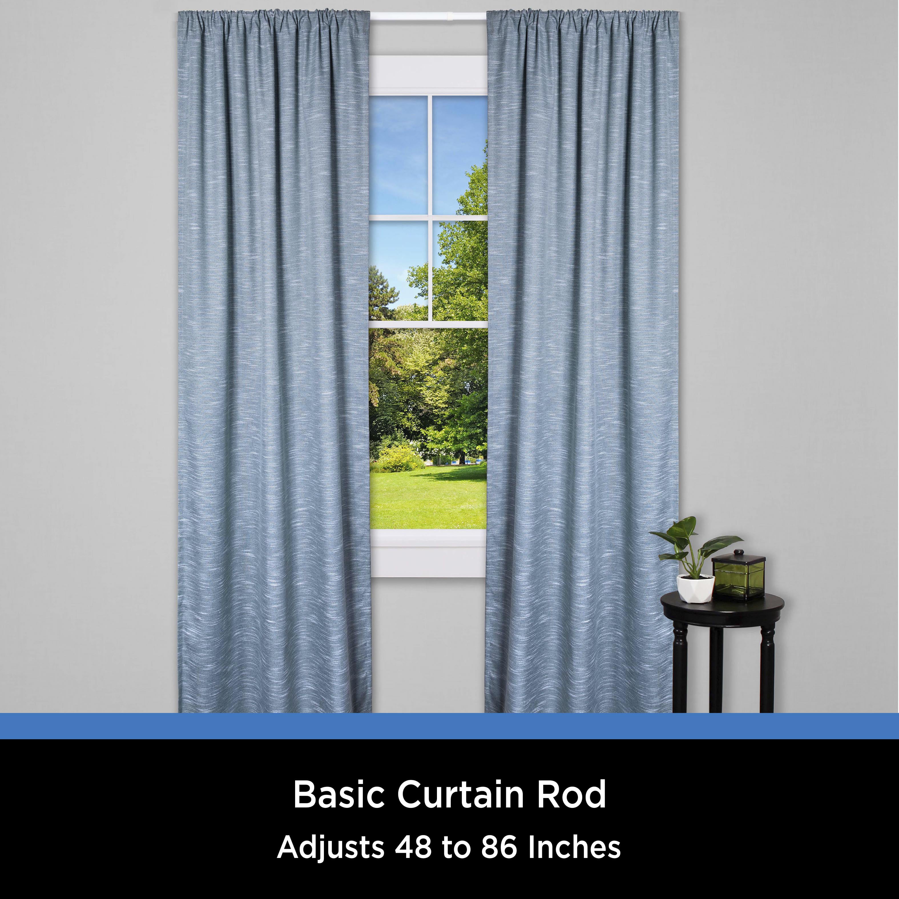 basic curtain rods walmart