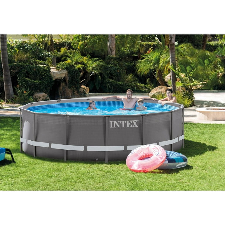 Intex 14ft x 42in ultra frame pool set with filter pump deals