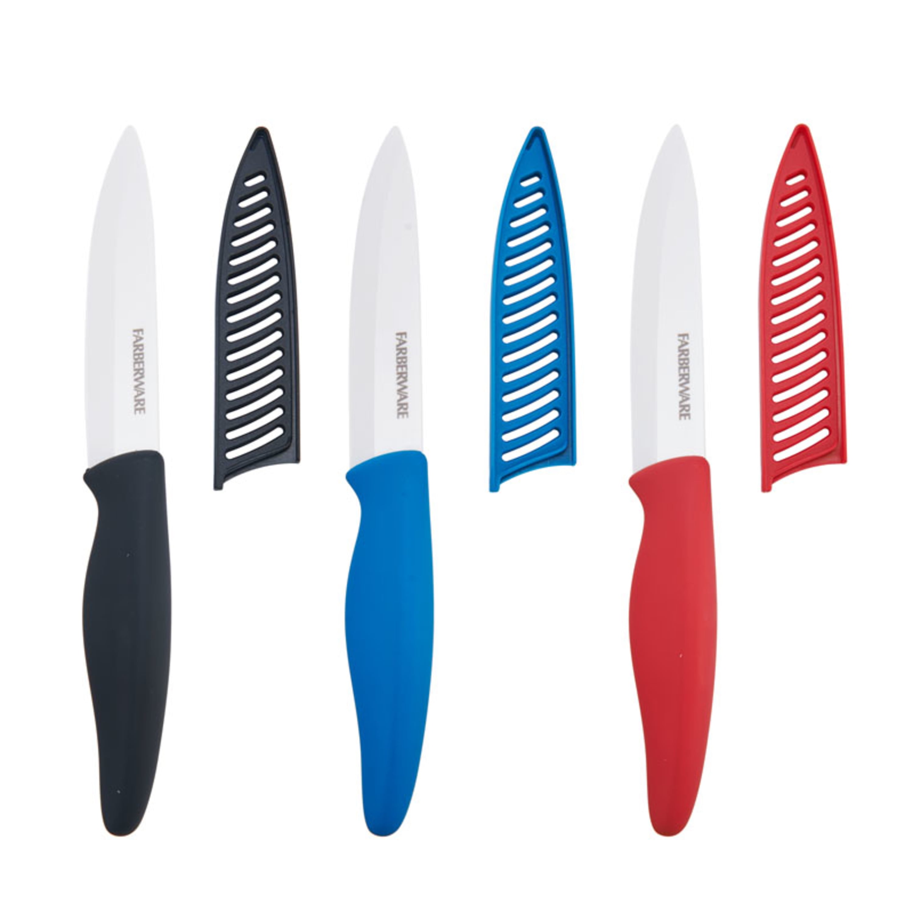 Farberware Dishwasher Safe 5 Inch Ceramic Utility Knife Assortment