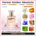 thumbnail image 2 of Seamless Hold Hareer Amber Absolute White Floral Vanilla Amber Perfume for Women Parfum | Inspired Luxury Fragrance | Long-Lasting Scent - 1 oz (30 ml), 2 of 6