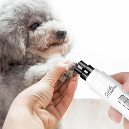 Electric Pet Nail Grinder, Ultra Quiet With Three Ports Electric Dog Nail Trimmer Long Working Time Clipper Paw Nail for Cat Hamster & Small Medium (Best Quiet Small Dogs)