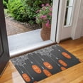 thumbnail image 2 of Halloween Spider Web Hanging Pumpkins Door Rugs,Washable Non Slip Door Mats Indoor,Decorative Door Mats,Entry Mat Indoor for Entrance,Bedroom,Kitchen,Bathroom,17"x30", 2 of 6