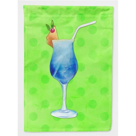Summer Cocktail Green Polkadot Flag Canvas - House Size