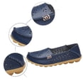 thumbnail image 5 of HCNTES Women's Classic Casual Cute Slip-On Fashion Closed Toe Flat Sandal Comfy Work Sandal Everyday Walking Shoe(Dark Blue,40), 5 of 6