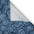 thumbnail image 4 of Ambesonne Nautical Grommet Curtain Single Panel, Marine Ocean Waves, 50"x60", Blue Dark Blue, 4 of 5